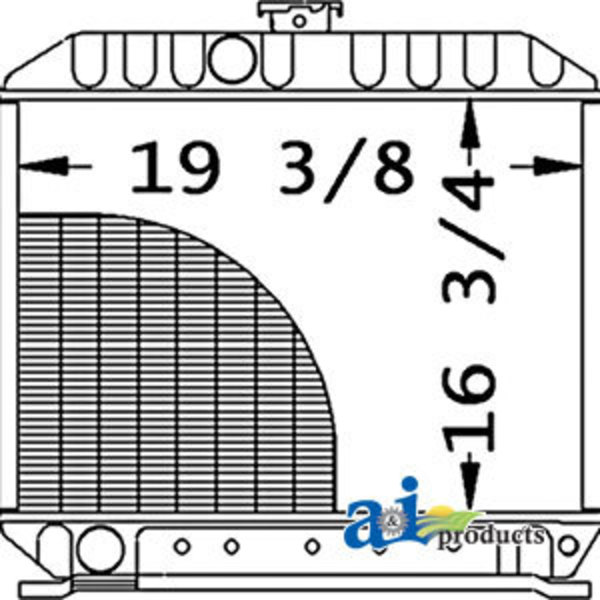 A & I Products Radiator 27" x23" x9" A-17365-72060